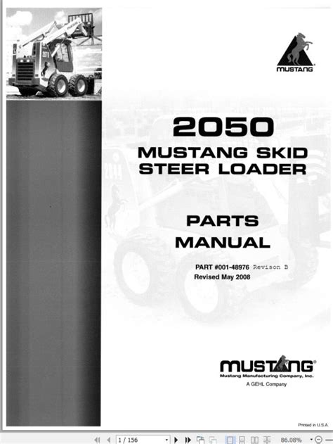 mustang 2050 skid steer parts manual|mustang skid steer parts catalog.